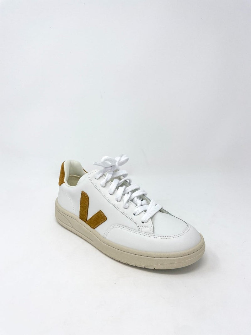 V-12 Leather in Extra White/Camel - The Shoe Hive