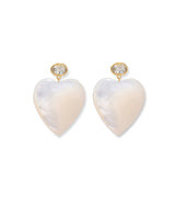 Valentina Earrings in White - The Shoe Hive