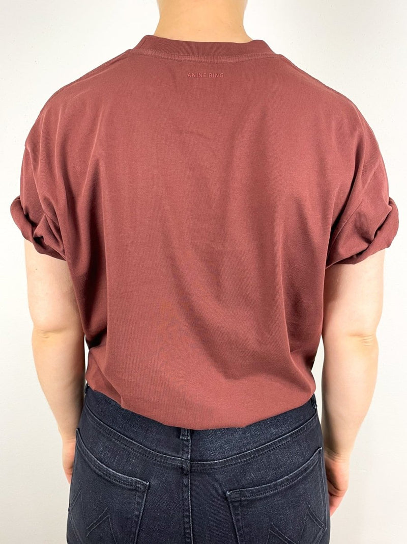 Walker Tee Retro Tiger in Washed Faded Cherry - The Shoe Hive